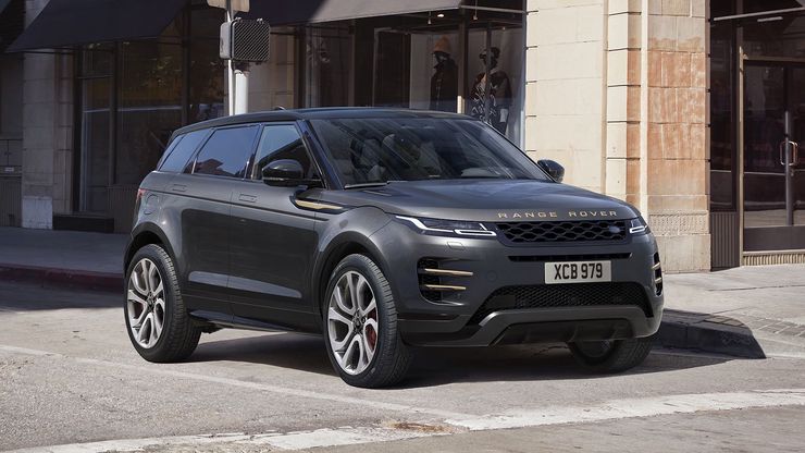 Range Rover Evoque Autobiography в цвете Carpathian Grey.